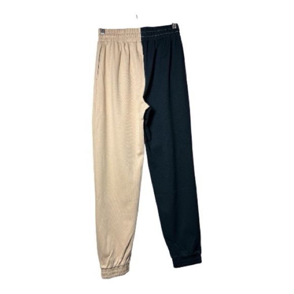 🆕The Drop Two-Tone Black and Tan Sweatpants Size XS - Picture 3 of 12